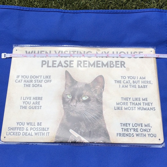 Cat-Themed Decorative Sign, NWT - Picture 5 of 8